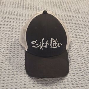 Salt Life Black and White Mesh Hat